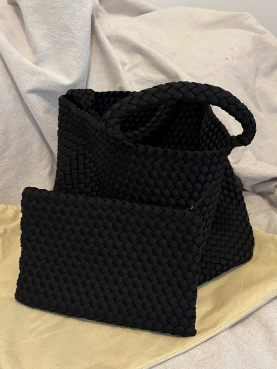 Handbags - Naghedi Medium St Barths Neoprene Tote Black